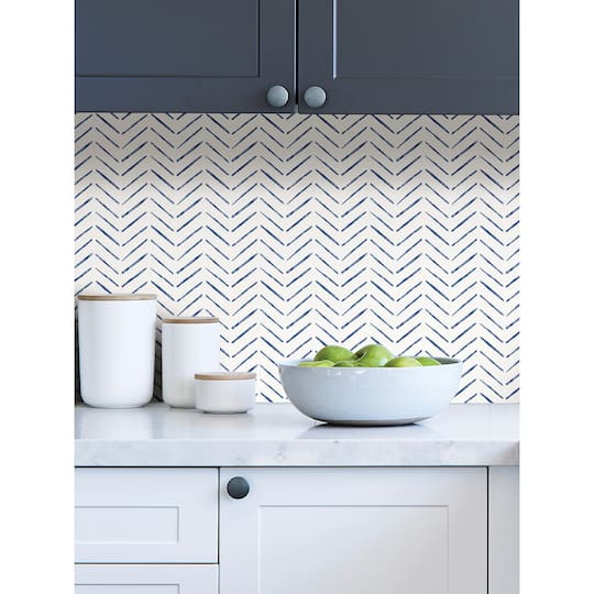 NuWallpaper Indigo Holden Peel & Stick Wallpaper